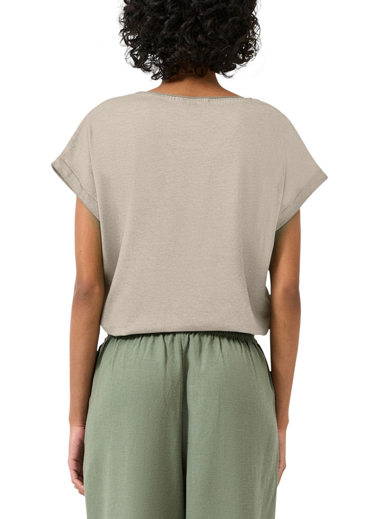 QS by S.Oliver Damen T-Shirts Brown