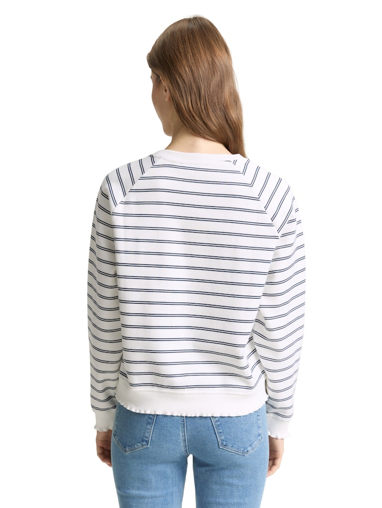 Tom Tailor denim Damen Sweatshirts Off White Navy