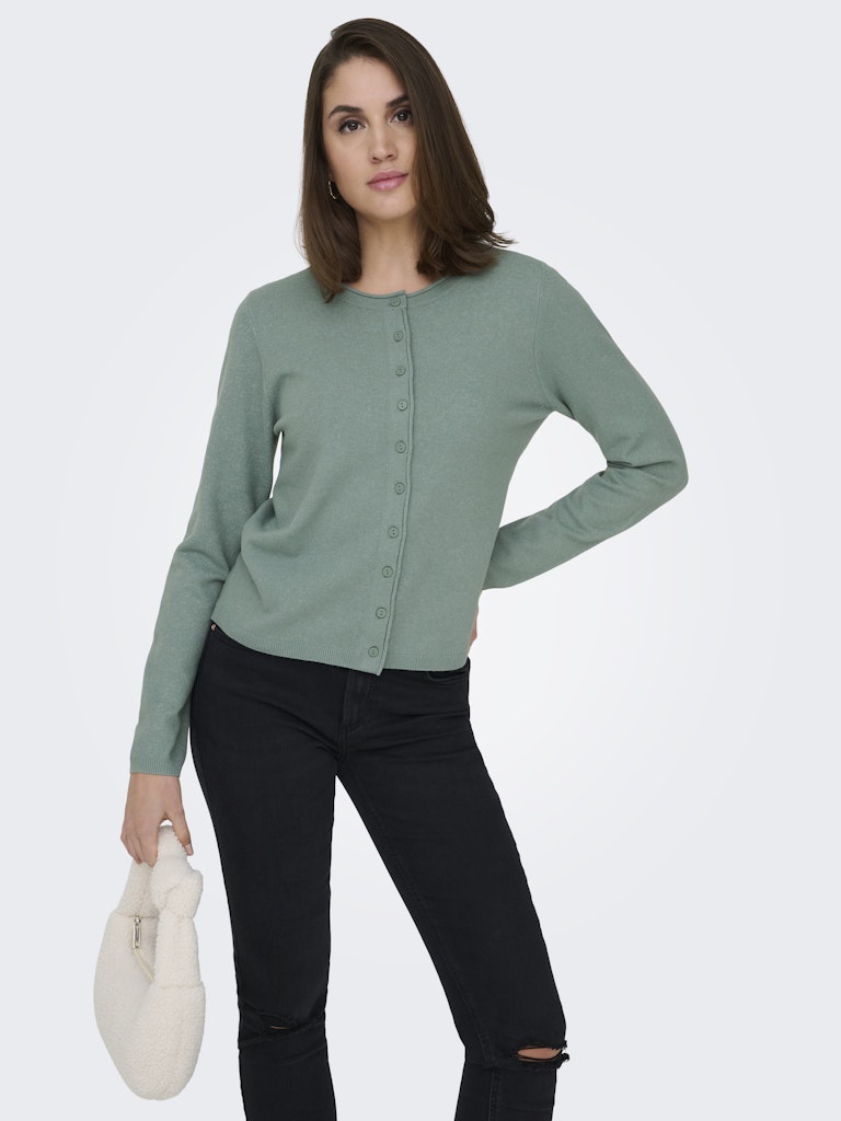 Only Damen Strickjacken Chinois Green/M