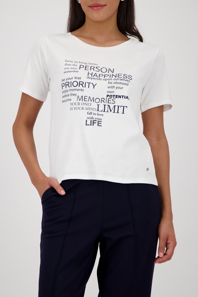 Monari Damen T-Shirts  Marine