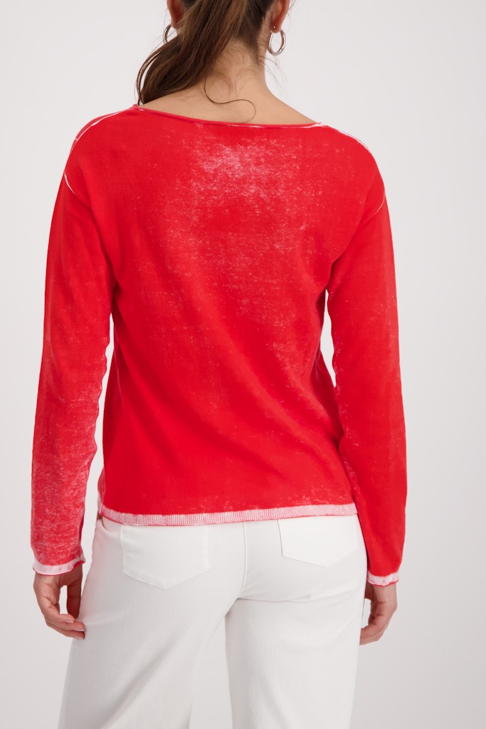 Monari Damen Pullover Chilli Pepp