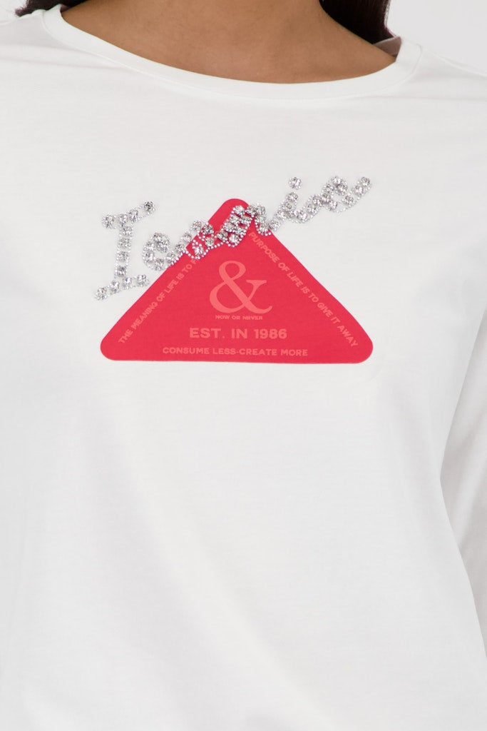 Monari Damen T-Shirts  Off-White