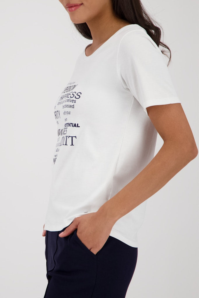 Monari Damen T-Shirts  Marine