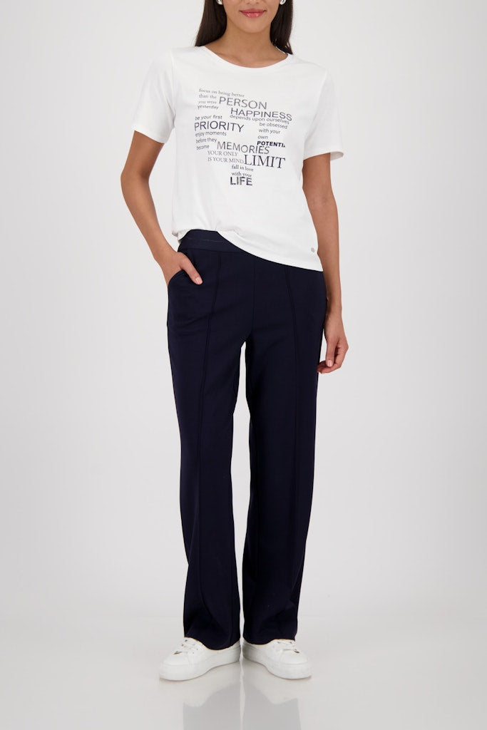 Monari Damen T-Shirts  Marine