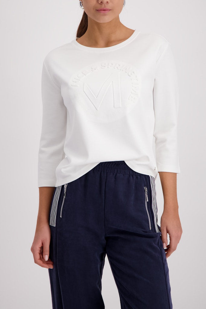 Monari Damen T-Shirts  Off-White