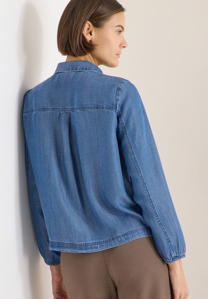 Cecil Damen Blusen Mid Blue