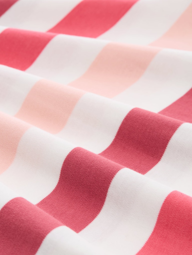 Tom Tailor Damen T-Shirts Coral Offwhite