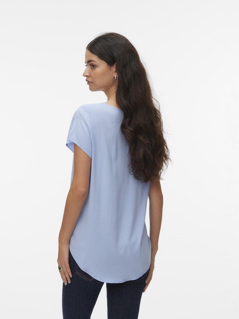 Vero Moda Damen T-Shirts Brunnera Blue