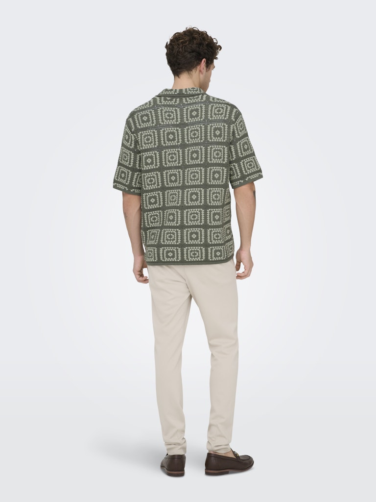 Only & Sons Herren Polo-Shirts Castor Gray/Sea