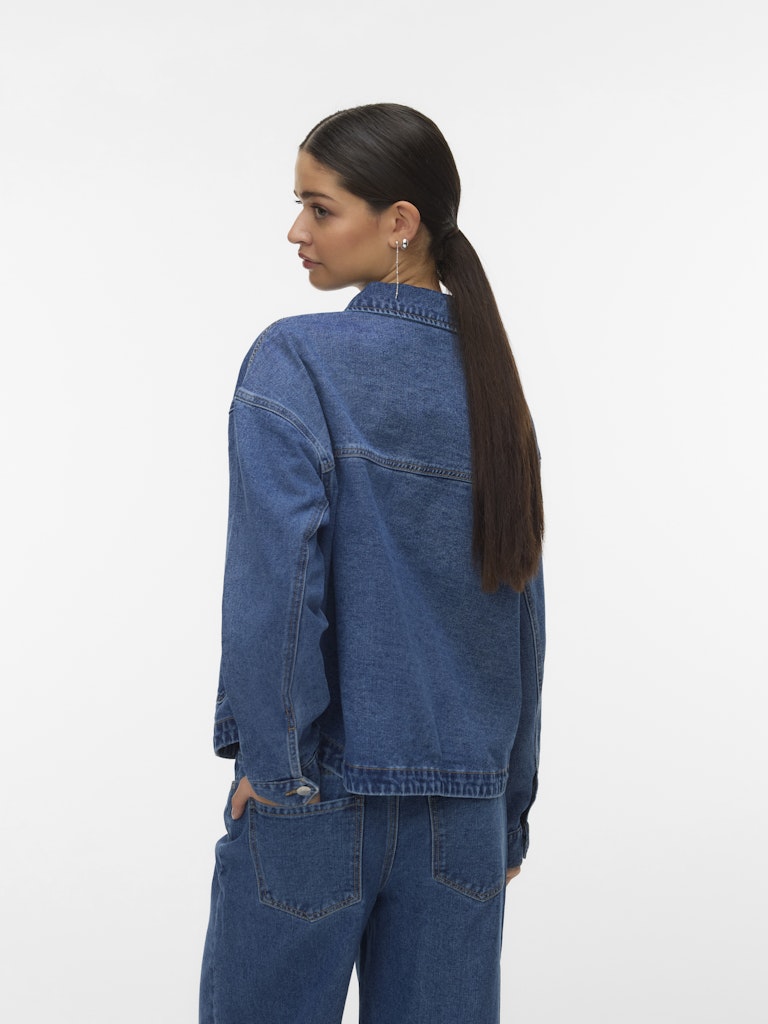 Vero Moda Damen Jeansjacken Medium Blue Den