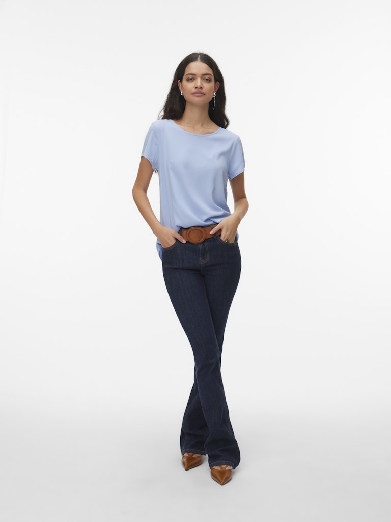 Vero Moda Damen T-Shirts Brunnera Blue
