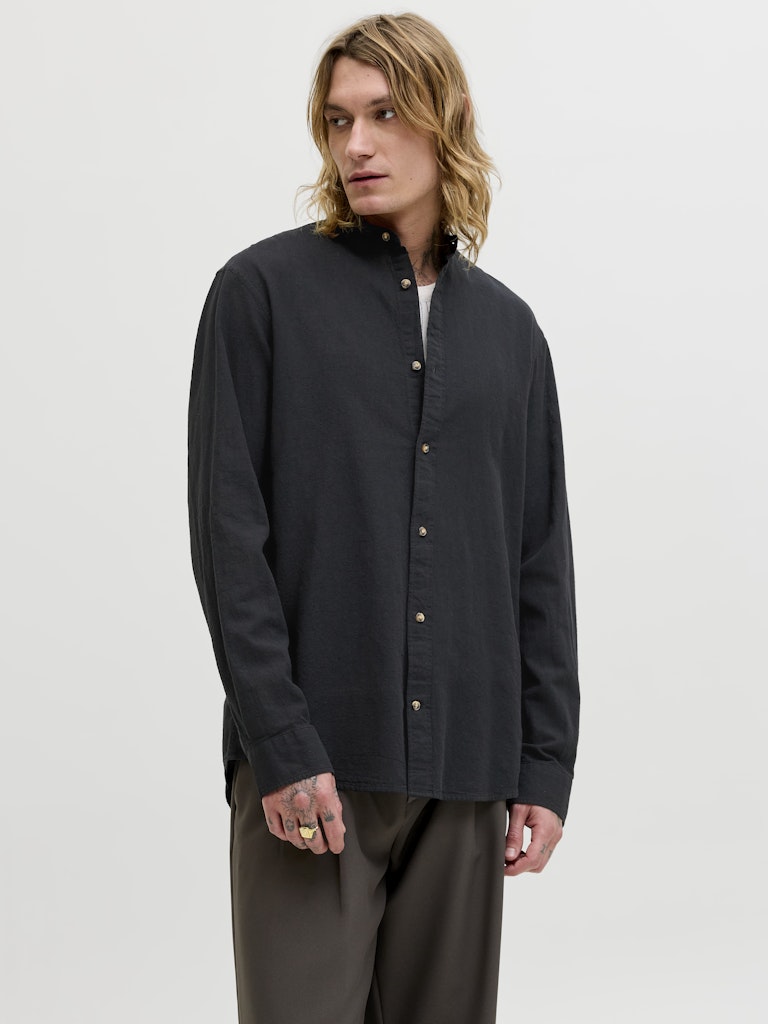 Jack & Jones Herren Hemden lang Black