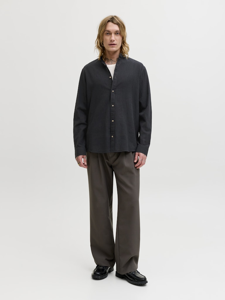 Jack & Jones Herren Hemden lang Black