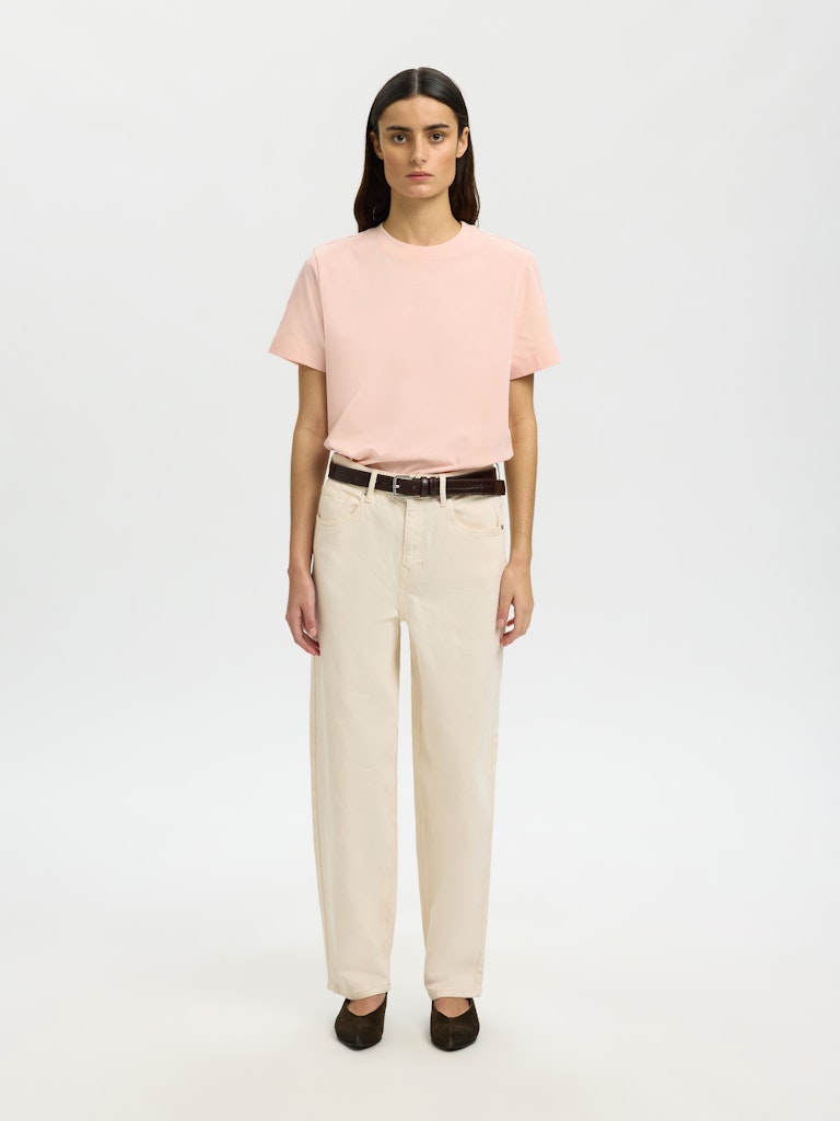 Selected Femme Damen T-Shirts Pale Dogwood