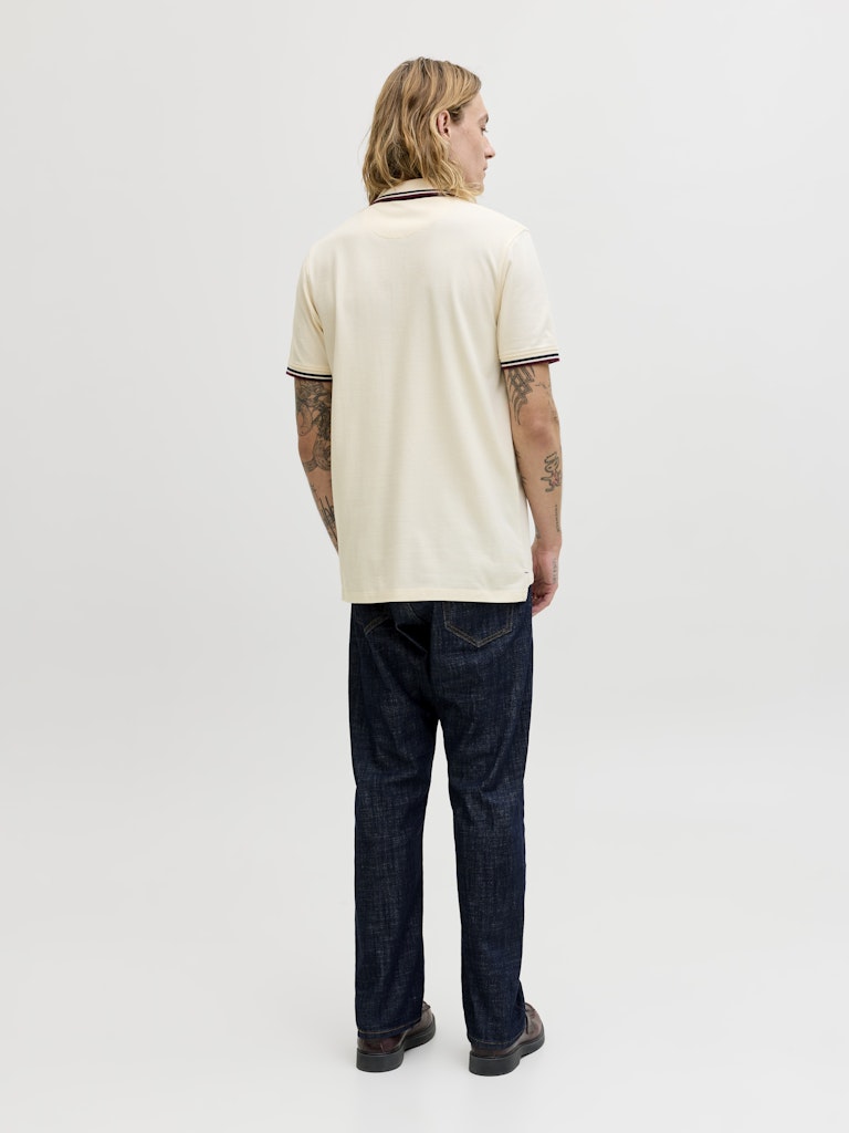 Jack & Jones Herren Polo-Shirts Antique White/P
