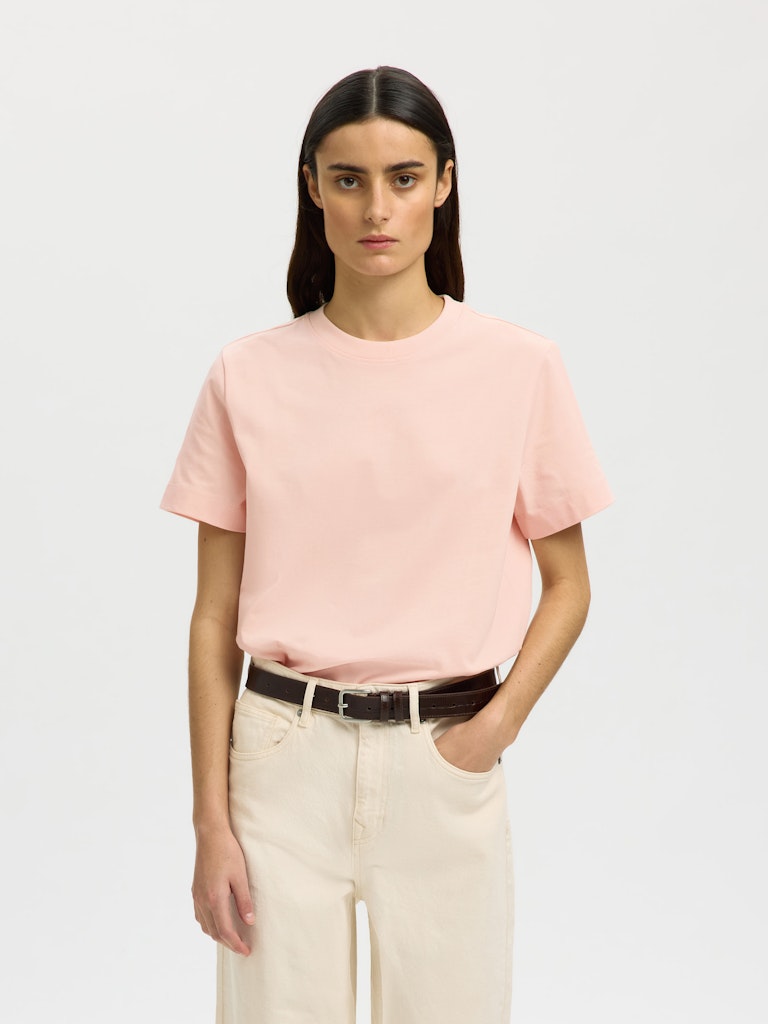 Selected Femme Damen T-Shirts Pale Dogwood