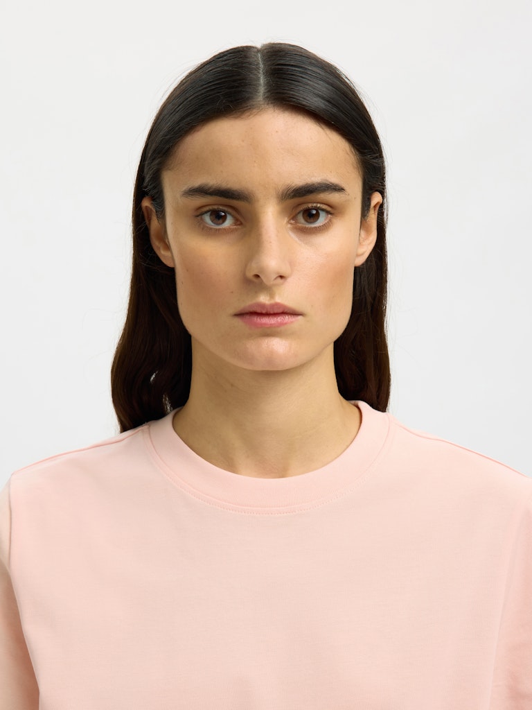 Selected Femme Damen T-Shirts Pale Dogwood