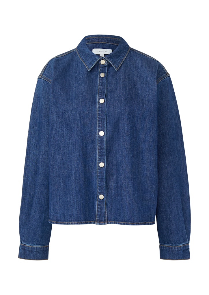 Comma Damen Blusen Blue