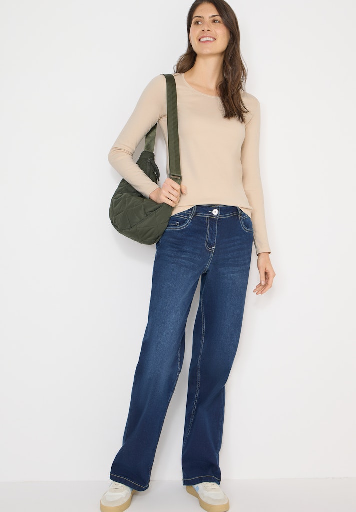 Cecil Damen T-Shirts Pearl Bei