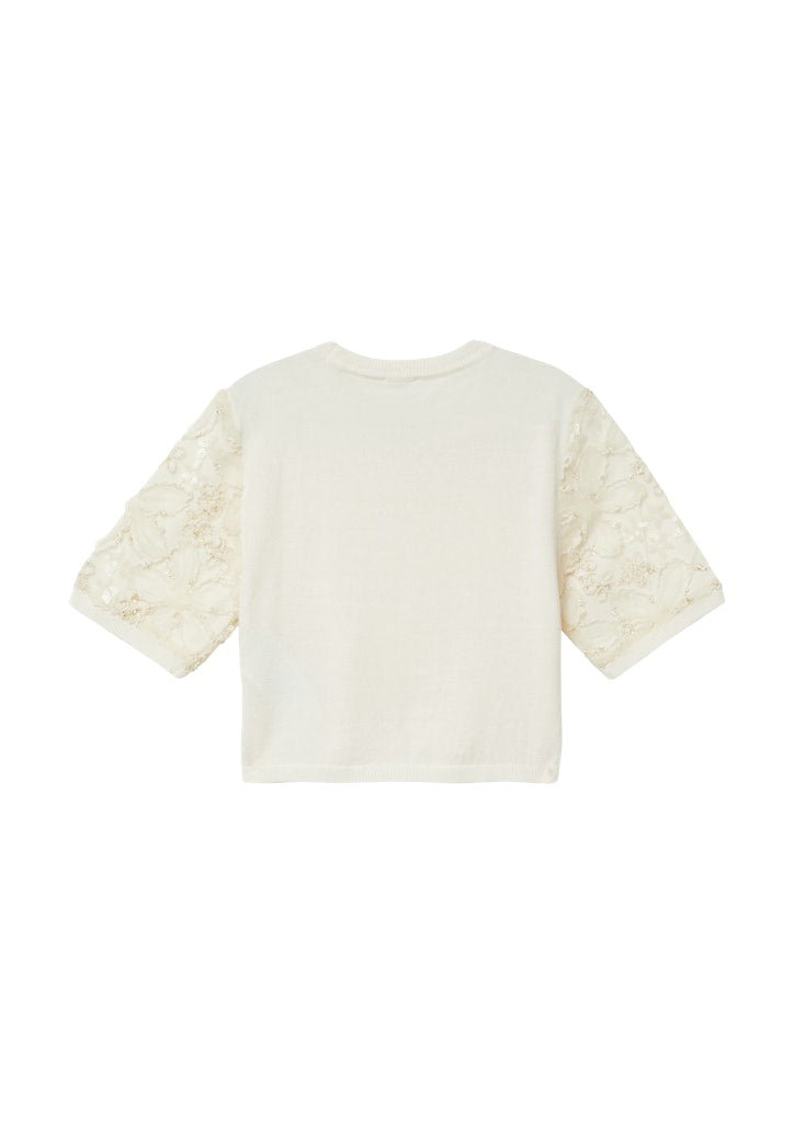 S. Oliver Mädchen Pullover & Strickjacken White