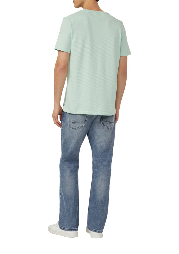 S. Oliver red Herren T-Shirts kurz Blue Green