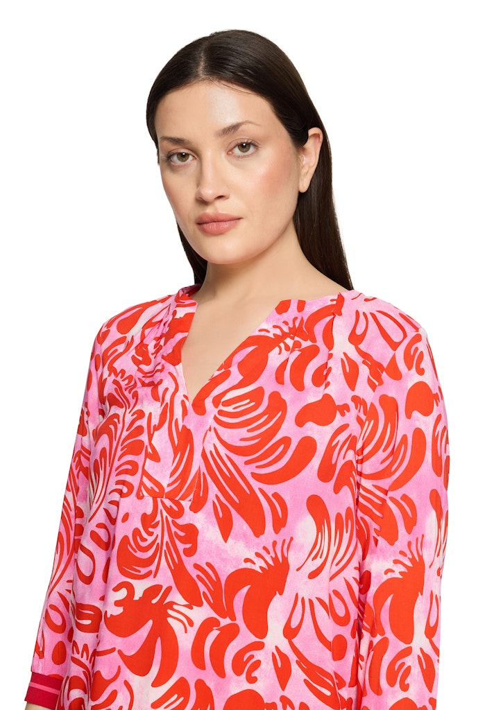 Cartoon Damen Blusen Pink/Red