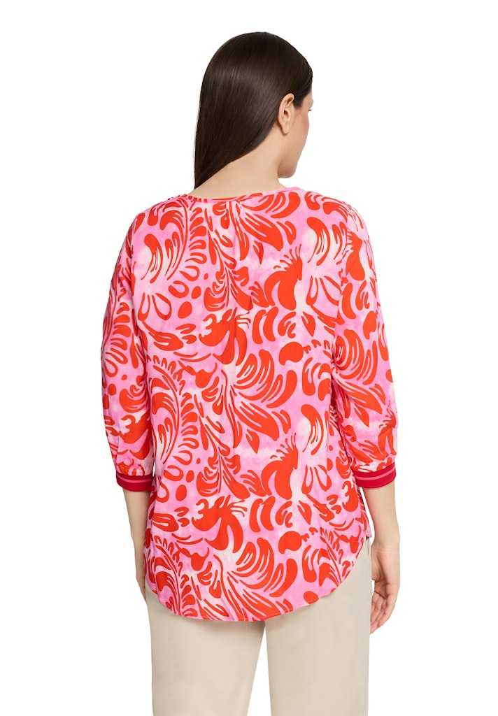 Cartoon Damen Blusen Pink/Red