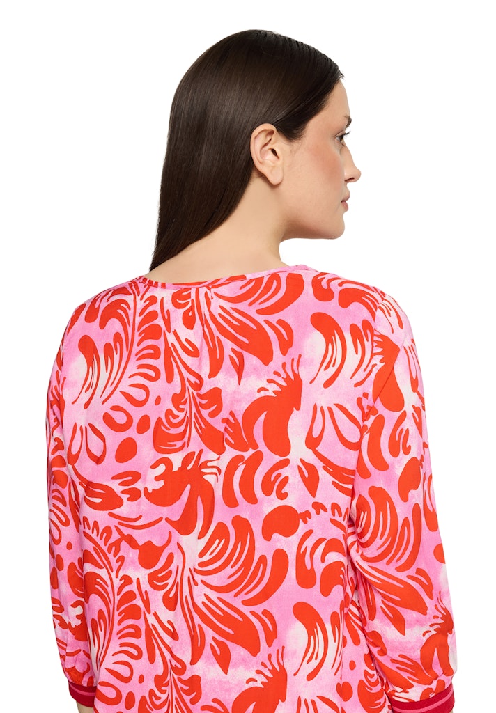 Cartoon Damen Blusen Pink/Red