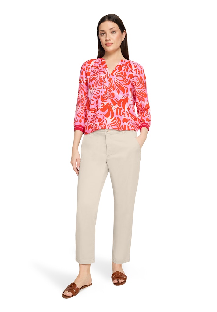 Cartoon Damen Blusen Pink/Red