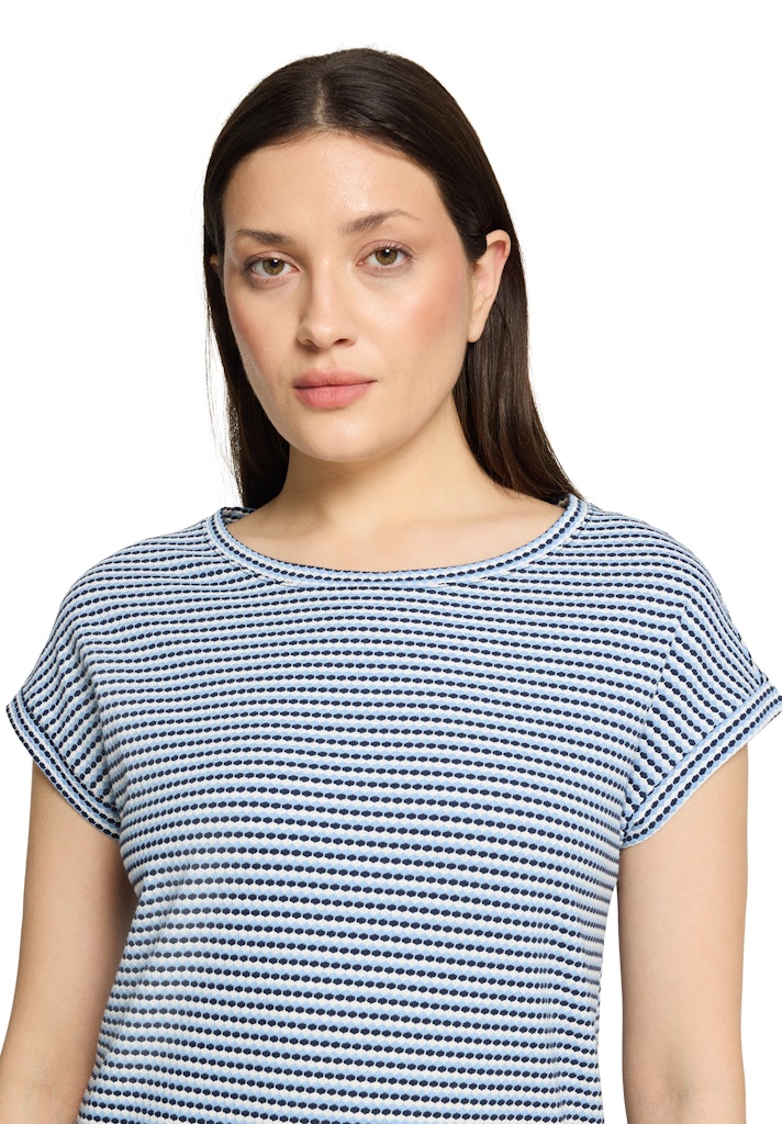 Betty & Co Damen T-Shirts Dark Blue/Cream