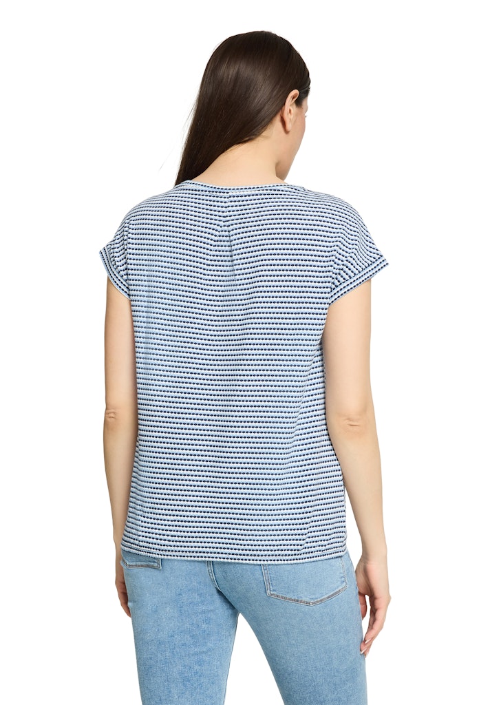 Betty & Co Damen T-Shirts Dark Blue/Cream