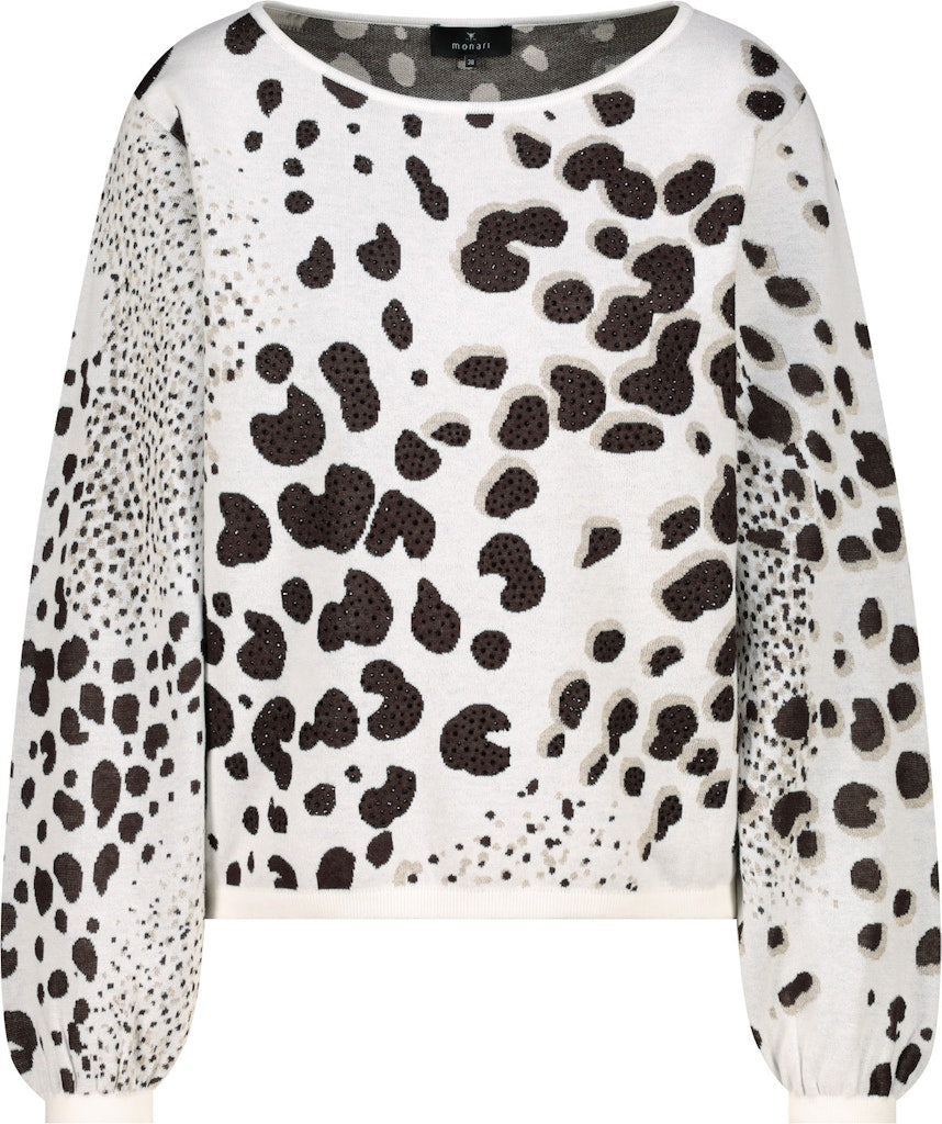 Monari Damen Pullover  Dark Chocol