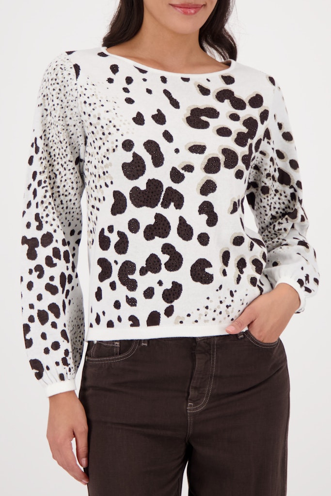 Monari Damen Pullover  Dark Chocol