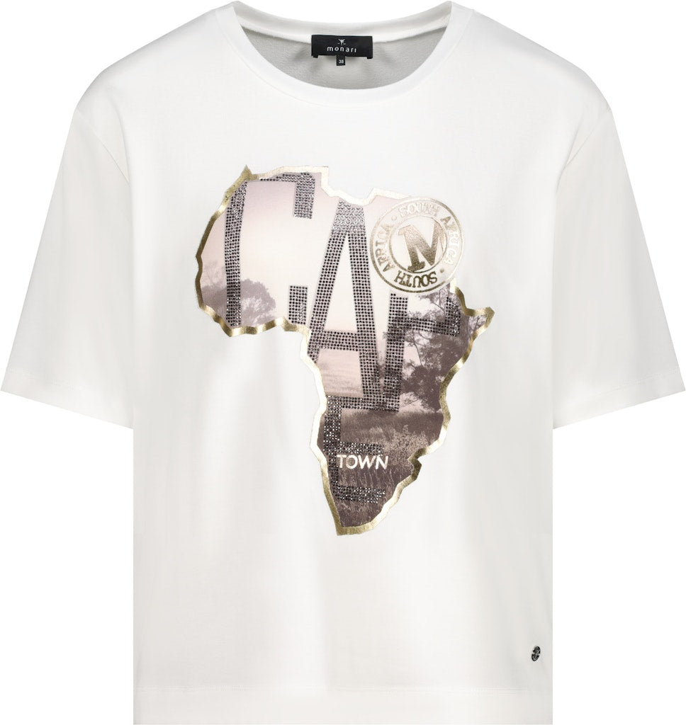 Monari Damen T-Shirts  Off-White