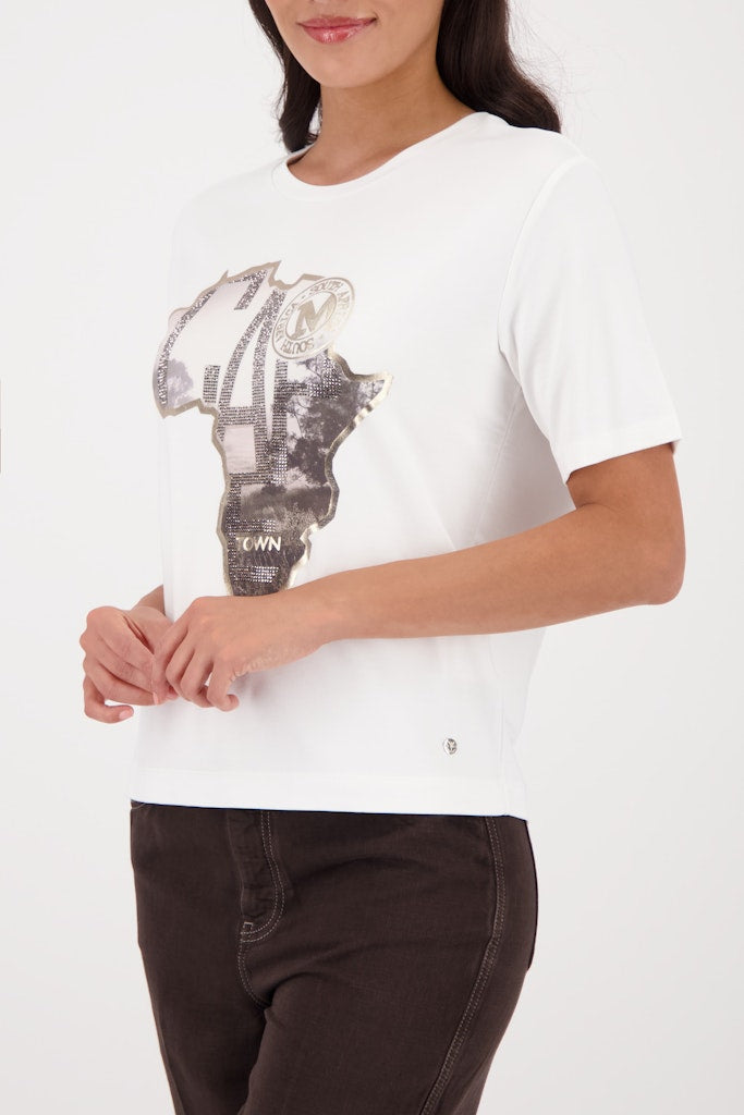 Monari Damen T-Shirts  Off-White