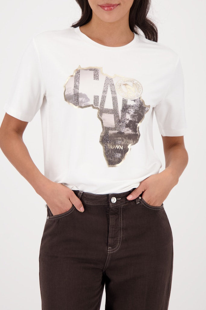 Monari Damen T-Shirts  Off-White