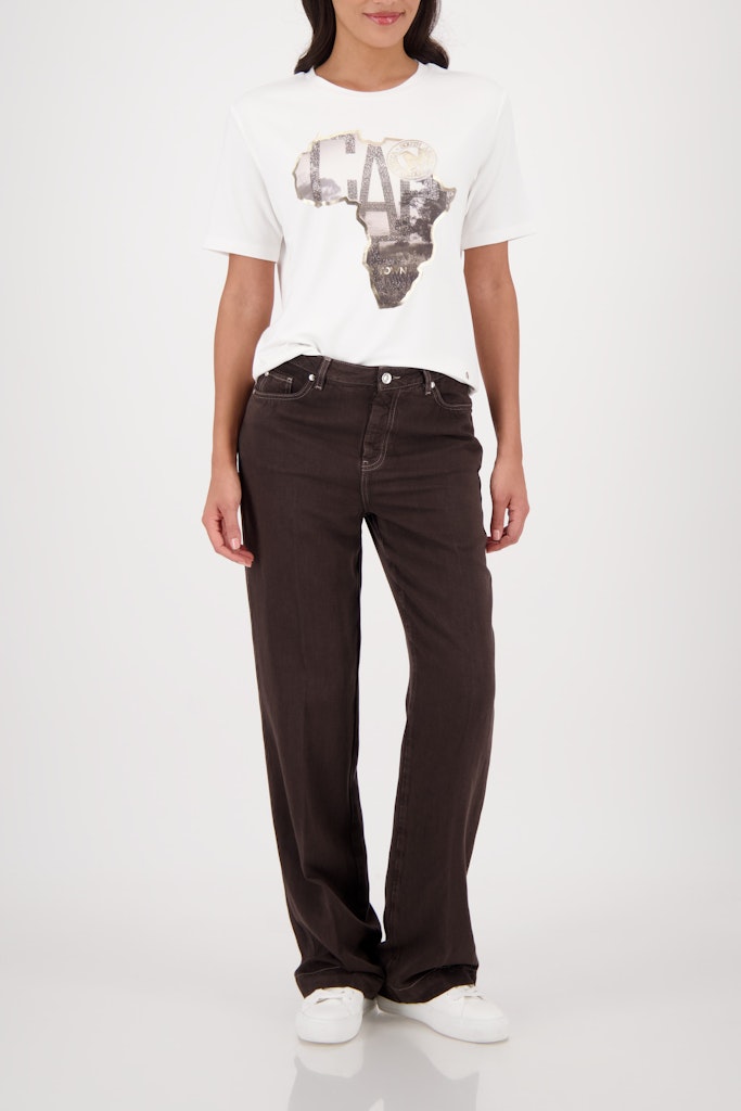 Monari Damen T-Shirts  Off-White