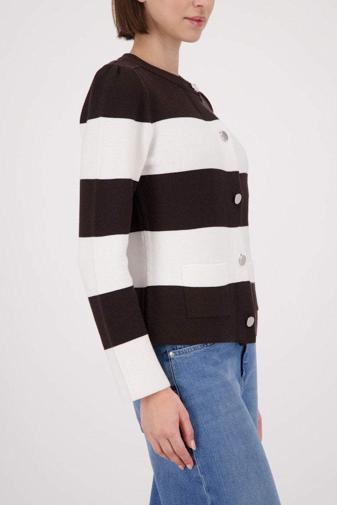 Monari Damen Strickjacken  Dark Chocol