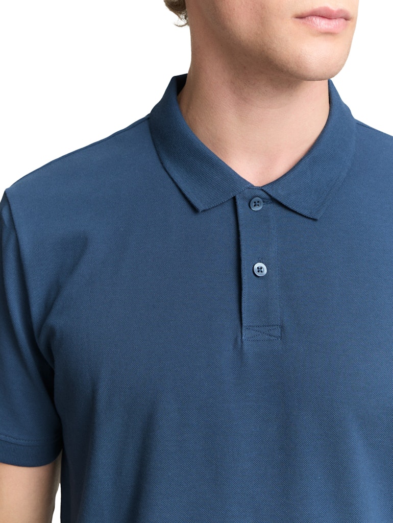 Tom Tailor denim Herren Polo-Shirts Nighttime Blue