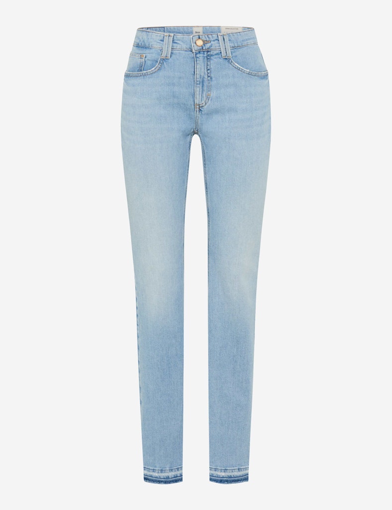 Brax Damen Jeans Used Sky Blue