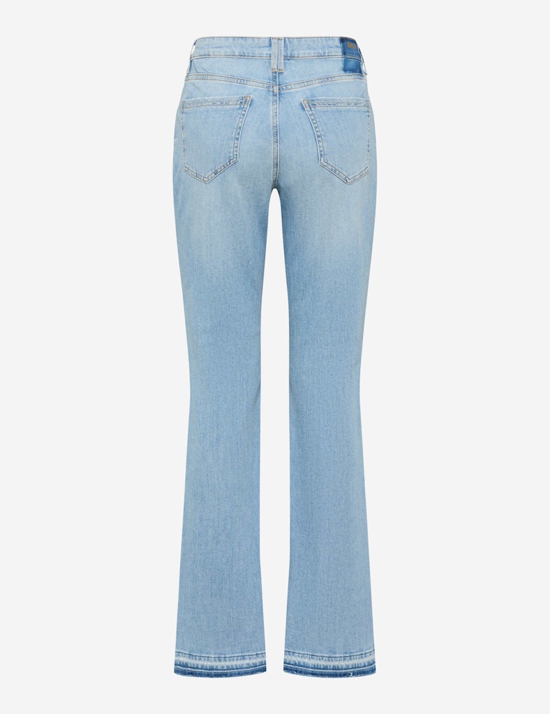 Brax Damen Jeans Used Sky Blue