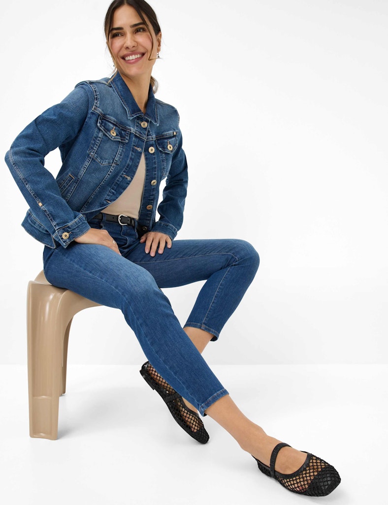 Brax Damen Jeans Used Regular Bl