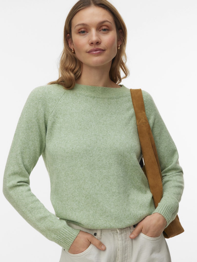 Vero Moda Damen Pullover Mistletoe/W. Wh