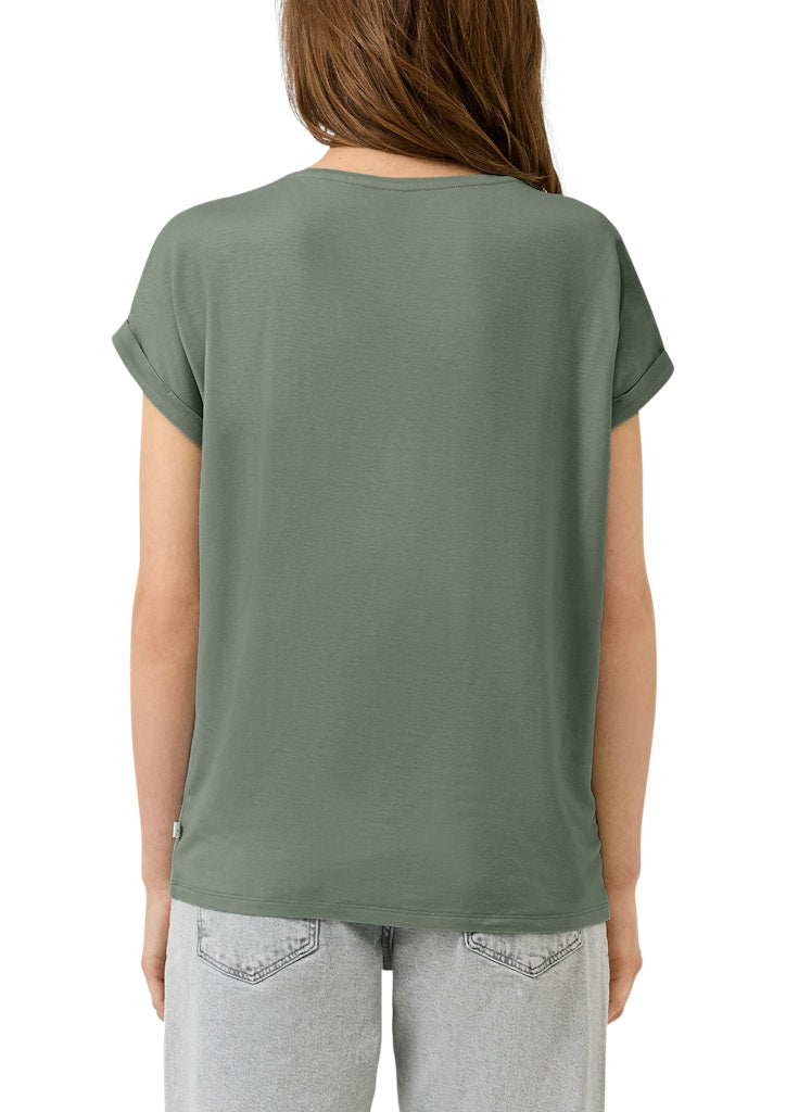 QS by S.Oliver Damen T-Shirts Green