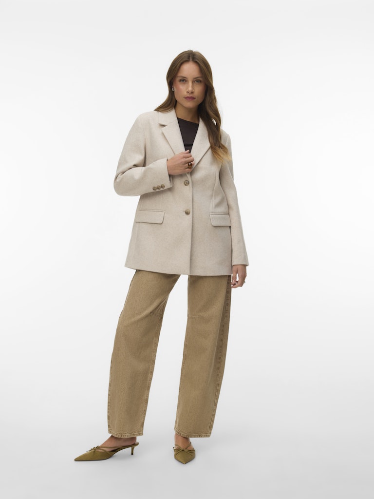 Vero Moda Damen Blazer Pumice Stone/Me