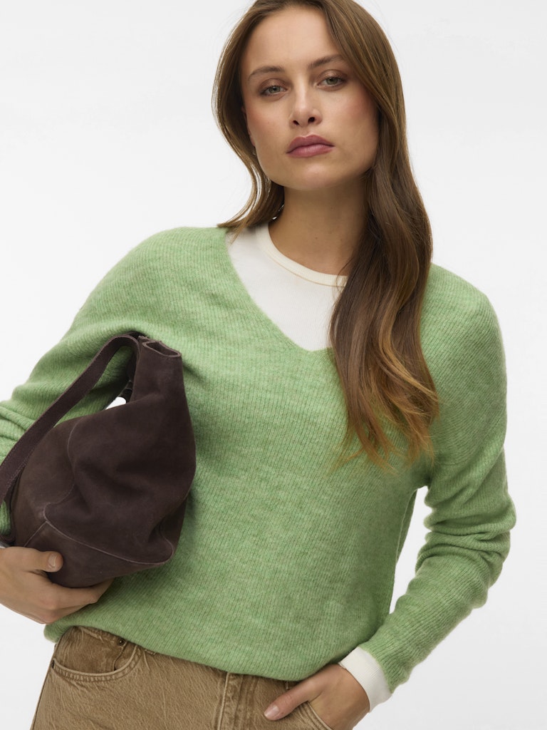Vero Moda Damen Pullover Mistletoe/Melan