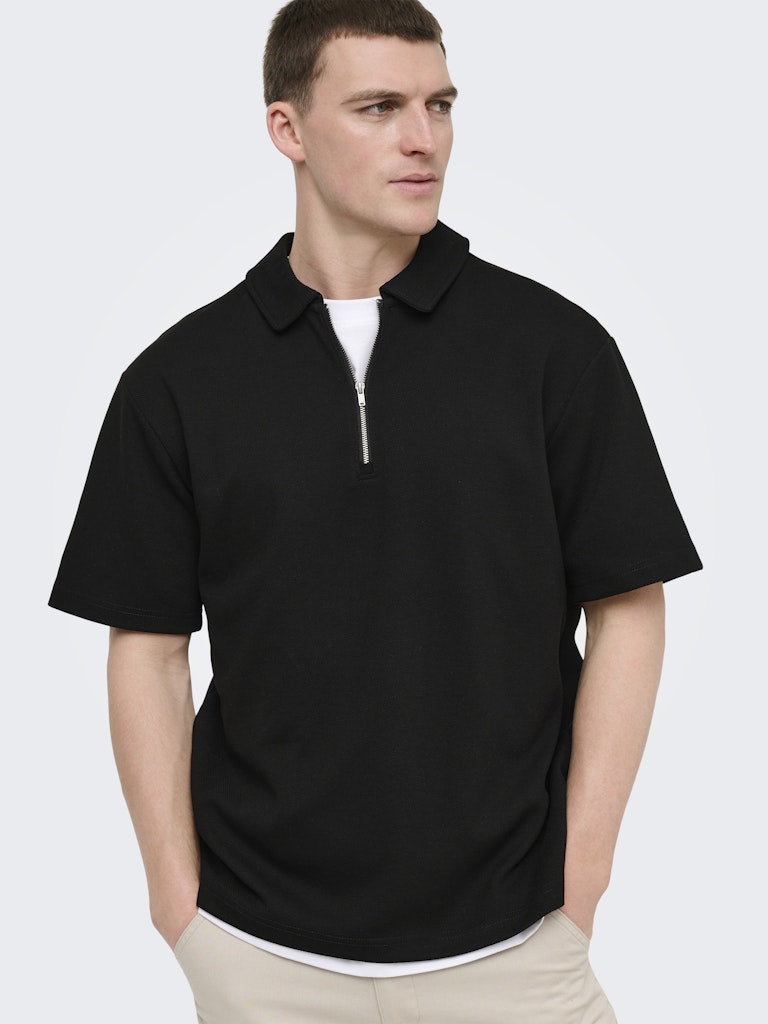 Only & Sons Herren Polo-Shirts Black