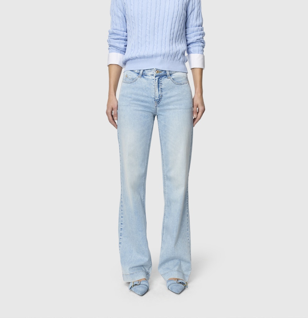 Mac Damen Jeans Light Azure Blu