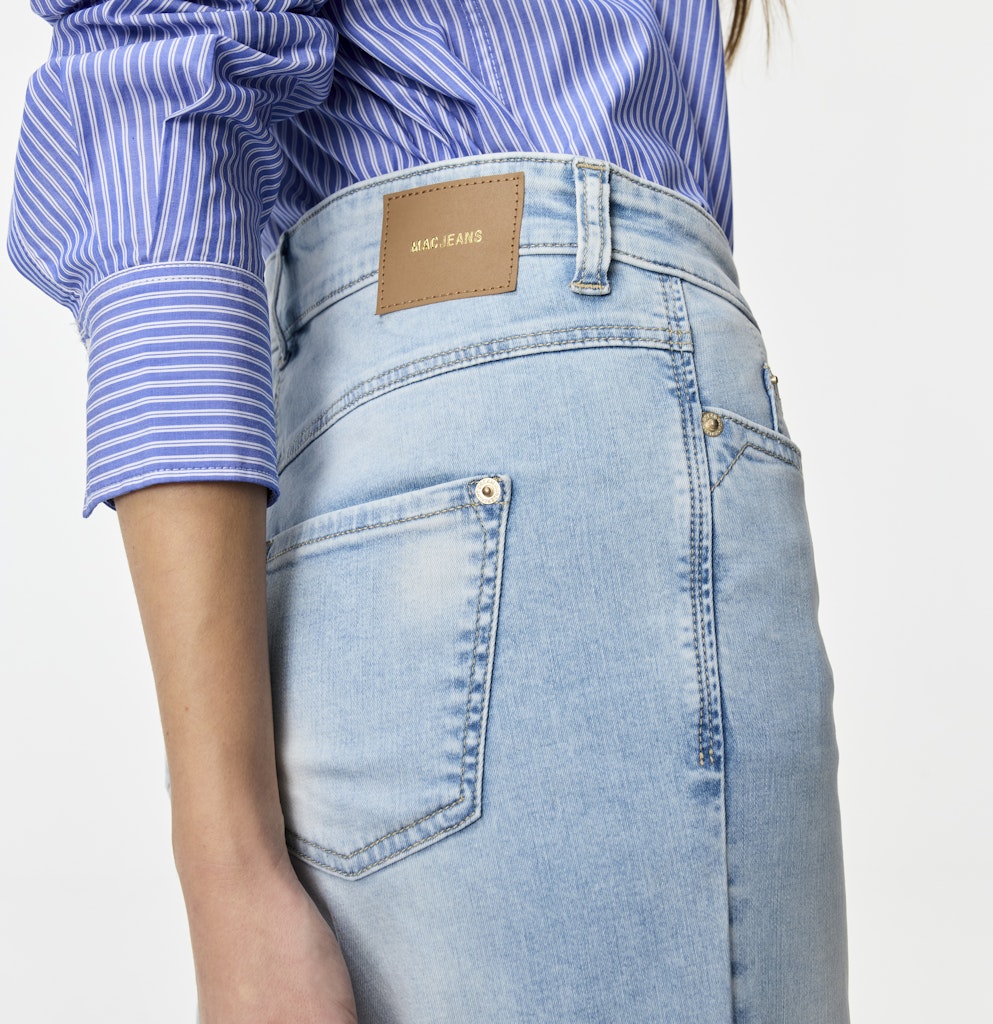 Mac Damen Jeans Light Azure Blu
