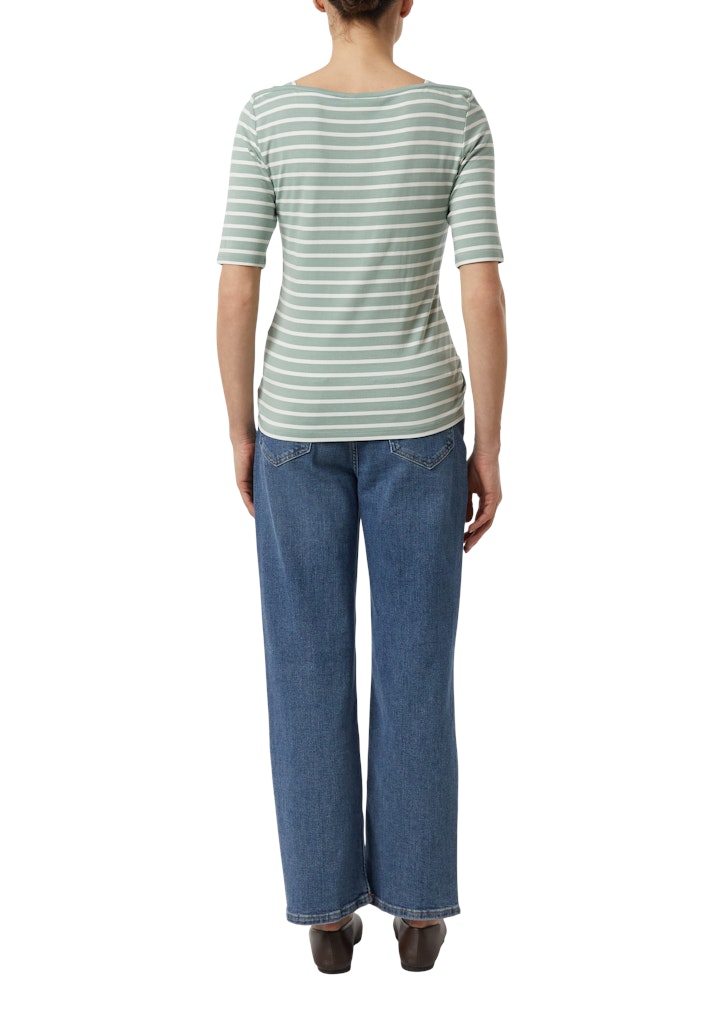 Comma Damen T-Shirts Blue Green